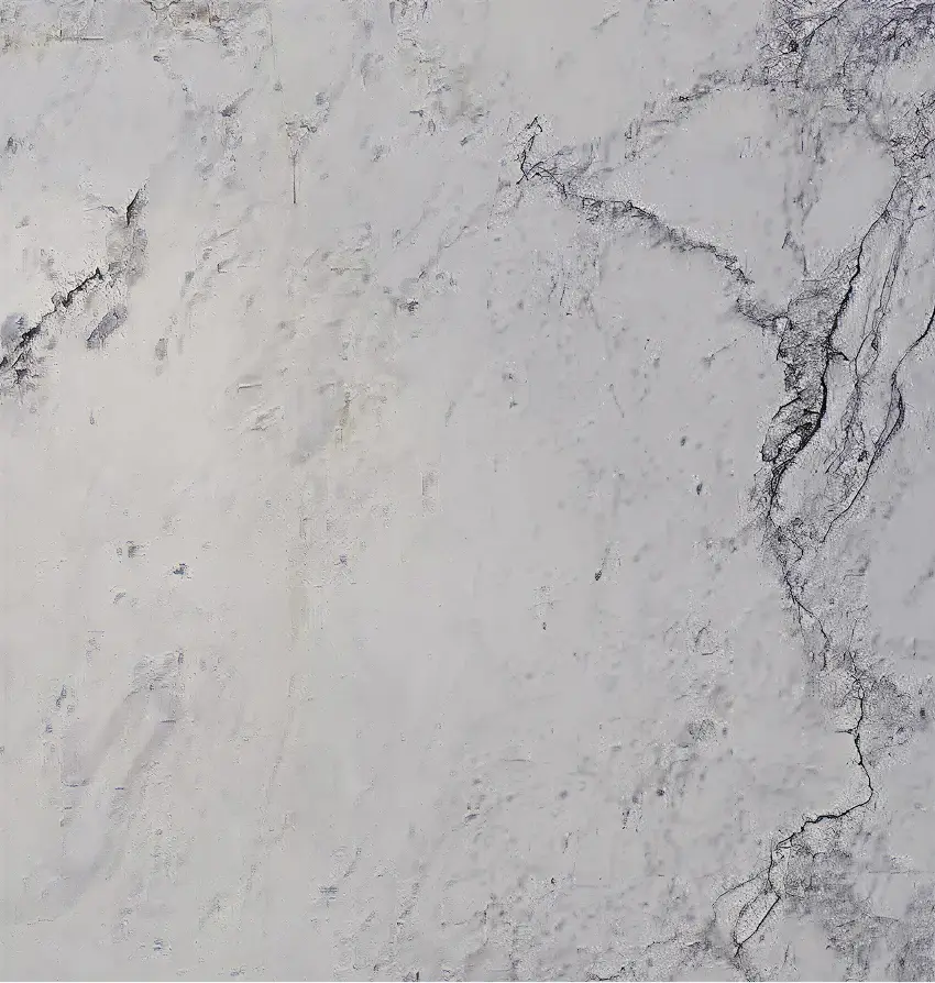 Light gray dolomite marble surface with subtle texture and dark, branching veins, industrial texture and flooring.