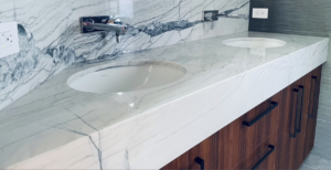quartzite bathroom countertop